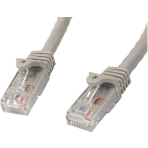 StarTech.com Cavo di rete Cat 6 - 100% Rame - Cavo Patch Ethernet Gigabit grigio antigroviglio da 2m - Estremità 1: 1 x RJ