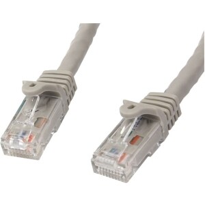 StarTech.com Cable de 2m Gris de Red Gigabit Cat6 Ethernet RJ45 sin Enganche - Snagless - 6 Gbit/s - Cable de conexión - O