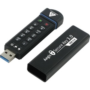Apricorn Aegis Secure Key 3.0 - USB 3.0 Flash Drive - 30 GB - USB 3.0 - 195 MB/s Read Speed - 162 MB/s Write Speed - 256-b