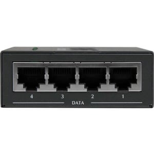 StarTech.com Inyector de Alimentación PoE Power over Ethernet Midspan 4 Puertos Gigabit RJ45 de Pared - 802.3 at af - 52 V