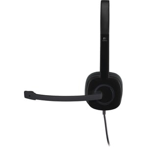 Logitech H151 Wired Over-the-head Stereo Headset - Black - Binaural - Supra-aural - 22 Ohm - 20 Hz to 20 kHz - 180 cm Cabl
