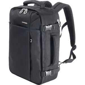 Tucano Tugò Carrying Case (Backpack) for 15.6" Notebook - Black - Water Resistant - Shoulder Strap, Handle, Chest Strap, T