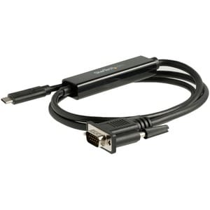 StarTech.com USB-C to VGA Cable - 1 m - 1920 x 1200 - 1080p - USB C VGA - USB Type C to VGA Computer Monitor Cable - First