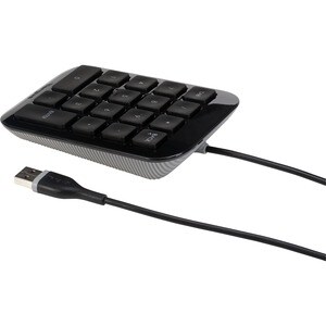 Targus Numeric Keypad - Cable Connectivity - USB Interface - Computer - Mac, PC, Windows