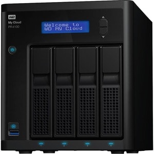 WDBNFA0400KBK-NESN WD My Cloud Pro Series PR4100 Media Server with Transcoding, NAS - Network Attached Storage - Intel Pen