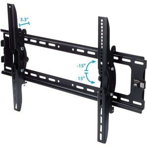 StarTech.com Wall Mount for TV, Monitor, Digital Signage Display, LCD Display, LED Display, Curved Screen Display - Black 