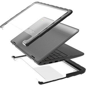 Gumdrop DropTech Lenovo 500e Case - For Lenovo Chromebook - Transparent, Black - Drop Proof, Shock Resistant - Polycarbona