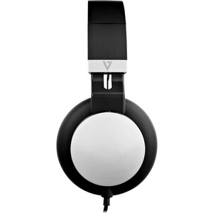 V7 HA601-3EP Wired Over-the-head Stereo Headset - Black, Silver - Binaural - Circumaural - 32 Ohm - 20 Hz to 20 kHz - 180 