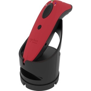 Socket Mobile SocketScan® S730, Laser Barcode Scanner, Red & Black Charging Dock - Wireless Connectivity - 1D - Laser - Bl