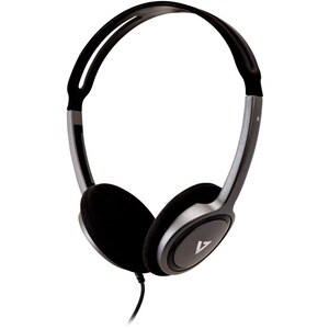 V7 HA310-2EP Wired Over-the-head Binaural Stereo Headphone - Black - Supra-aural - 32 Ohm - 1.80 m Cable - Mini-phone (3.5mm)