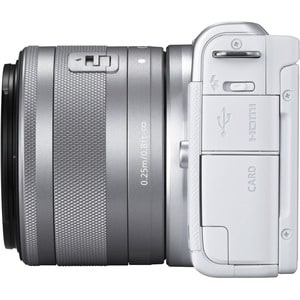Cámara sin espejo con objetivo Canon EOS M200 - 24,1 Megapíxel - 15 mm-45 mm - Blanco - Enfoque Automático - 7,6 cm (3") P