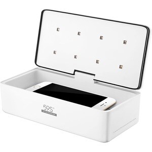 V7 VSBXWHT Portable Sanitizer Box - ABS, Polycarbonate