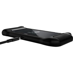 Spigen Rugged Armor Rugged Carrying Case Nintendo Gaming Console - Matte Black, Transparent - Drop Resistant - Thermoplast