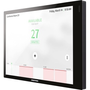 Crestron 7 in. Room Scheduling Touch Screen, Black Smooth - 6.8" Width x 2" Depth x 4.2" Height - Black Smooth