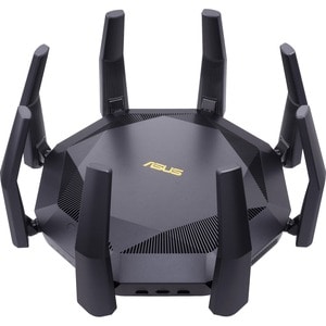 Asus RT-AX89X IEEE 802.11ax Ethernet Wireless Router - 2.40 GHz ISM Band - 5 GHz UNII Band - 8 x Antenna(8 x External) - 7