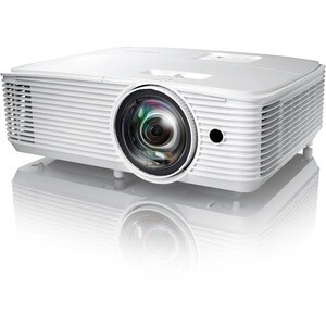 Optoma W309ST 3D Short Throw DLP Projector - 16:10 - Ceiling Mountable, Wall Mountable - White - 1280 x 800 - Front, Rear,