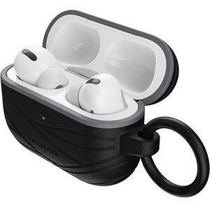 LifeProof Carrying Case Apple AirPods Pro - Pavement (Black/Gray) - Carabiner Clip - 1.9" Height x 3.7" Width x 1" Depth