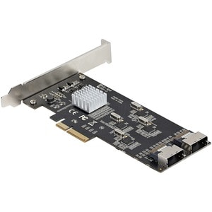 StarTech.com 8 Port SATA PCIe Card, PCI Express 6Gbps SATA Expansion Card with 4 Controllers, PCI-e x4 Gen 2 to SATA III A