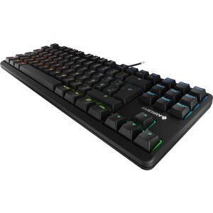 CHERRY G80 3000N RGB TKL Wired Mechanical Keyboard - Compact,Black, MX SILENT RED Keyswitch - for Office/Gaming