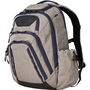 Ogio Gambit Pro Carrying Case (Backpack) Notebook - Heather Gray - Water Resistant - 1680D Ballistic Fabric, 600D Ripstop,