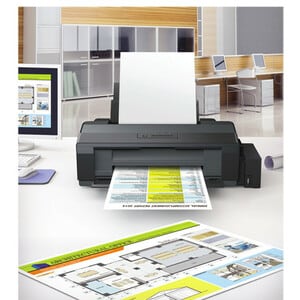 Epson L L1300 Desktop Inkjet Printer - Colour - 30 ppm Mono / 17 ppm Color - 5760 x 1440 dpi Print - Manual Duplex Print -