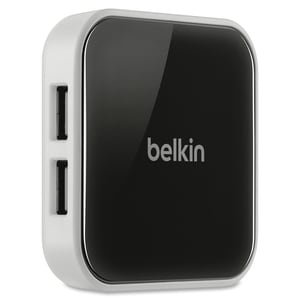 Belkin 4-Port Powered Desktop Hub - USB - External - 4 USB Port(s) - 4 USB 2.0 Port(s) - PC, Mac