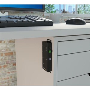 StarTech.com USB/FireWire Combo Hub - USB - External - Black - TAA Compliant - 4 Total USB Port(s) - 4 USB 3.0 Port(s) - PC