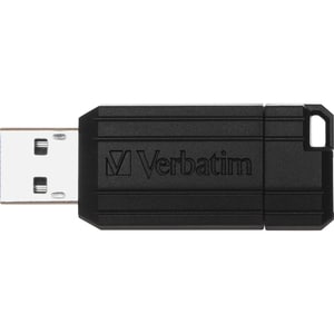 Verbatim 32GB PinStripe USB Flash Drive - Business 10pk - Black - 32 GB - USB 2.0 Type A - Black - Lifetime Warranty - 10 