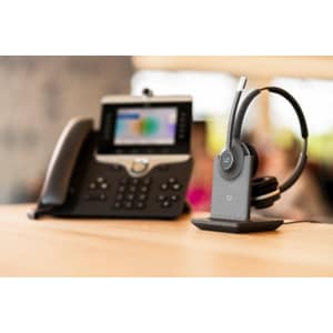 Cisco 561 Wireless Over-the-head Mono Headset - Monaural - Supra-aural - 9144 cm - DECT - 48 kHz - Uni-directional Microphone