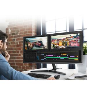 Monitor LCD Samsung S34J550WQL 86.6cm (34.1") UW-QHD - 21:9 - Gris azulado oscuro - 3440 x 1440 - 16,7 Millones de colores