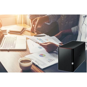 BUFFALO LinkStation SoHo 220 2-Bay 8TB Home Office Private Cloud Data Storage with Hard Drives Included/Computer Network A