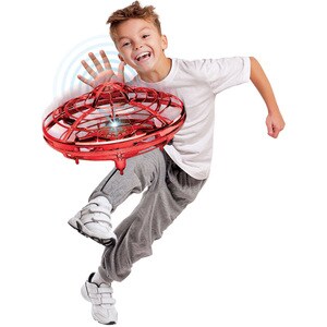 MYEPADS Hover Star- Motion Controlled UFO- Includes Glowing LED Lights- Red - 6+ Age - Battery Powered - Red
