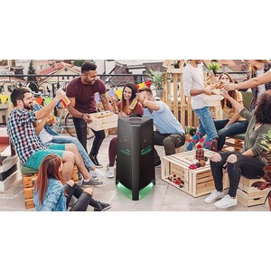 Samsung Giga Party Audio MX-T70 2.1 Bluetooth Speaker System - 1500 W RMS - Black - Wall Mountable - Surround Sound, Dolby