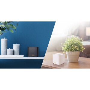 Asus ZenWiFi AX IEEE 802.11ax Ethernet Wireless Router - 2.40 GHz ISM Band - 5 GHz UNII Band - 2 x Antenna(2 x Internal) -