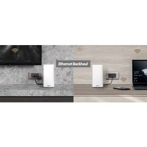 Asus ZenWiFi AC IEEE 802.11ac Ethernet Wireless Router - 2.40 GHz ISM Band - 5 GHz UNII Band - 4 x Antenna(4 x Internal) -