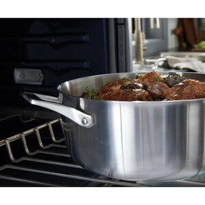 Calphalon Premier Stainless Steel 5-Qt. Saute Pan - - Stainless Steel, Aluminum, Tempered Glass Lid - Cooking, Sauteing, B