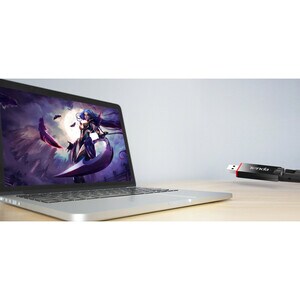 Adaptador Wi-Fi Tenda U6 - IEEE 802.11b/g/n para Ordenador de sobremesa/Notebook - USB 2.0 - 300 Mbit/s - 2,40 GHz ISM - E