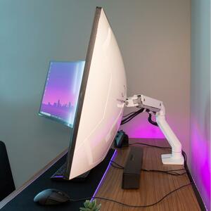 Ergotron Mounting Pivot for Monitor, Curved Screen Display, Mounting Arm - White - 1 Display(s) Supported - 124.5 cm (49")