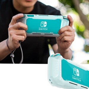 Spigen Rugged Armor Rugged Carrying Case Nintendo Gaming Console - Frost White, Transparent - Drop Resistant - Thermoplast