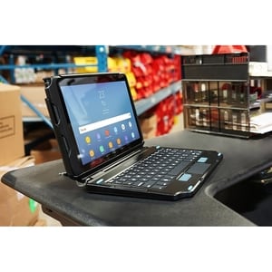 Gamber-Johnson Rugged Keyboard - Docking Connectivity - Pogo Pin Interface - TouchPad - English (US) - Industrial Silicon 