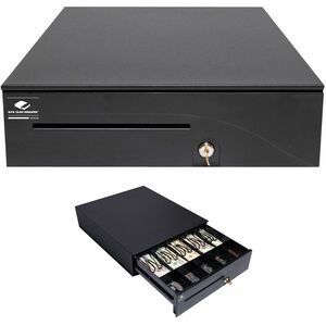 APG Cash Drawer Heavy Duty Series 100 Cash Drawer: T320-BL1616 - 5 Bill x 5 Coin - Dual Media Slot - Painted Front - Multi