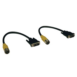 Tripp Lite Easy Pull Home Theatre DVI Cable Kit-DVI-D Single Link M/M - 1 ft DIN/DVI Video Cable for Video Device - First 