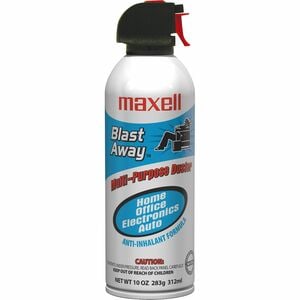 Maxell All-purpose Duster Canned Air - For Multipurpose - 10 fl oz - 1 Each - Blue, White