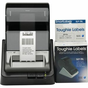Seiko SmartLabel SLP-TRL Toughie Address Label - 1.12" Width x 3.5" Length - 130/Roll - 0.79" CoreRoll - White
