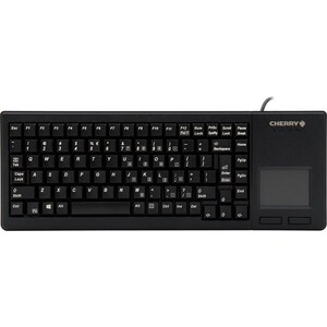 CHERRY G84-5500 Black Wired Mechanical Keyboard - Compact - Touchpad - Programmable Keys - TAA Compliant - Laser Etched Ke
