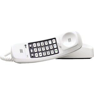 AT&T Trimline TL-210 WH Standard Phone - White - 1 x Phone Line - Hearing Aid Compatible