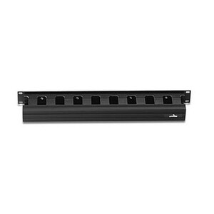 Leviton Horizontal Slotted Duct (Front Only) 1.5" x 3" , w/ Cover - Cable Duct - 1U Rack Height - Polyvinyl Chloride (PVC)