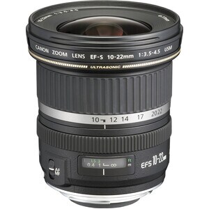 Canon - 10 mm to 22 mm - f/4.5 - Ultra Wide Angle Zoom Lens for Canon EF-S - Designed for Digital Camera - 77 mm Attachmen