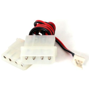 StarTech.com Fan Adapter - TX3 to 2X LP4 Power Y splitter Cable - 4 pin internal power (M) - 4 pin internal power, 3 pin i