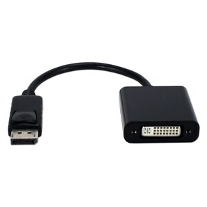 QVS Video Adapter - 1 x DisplayPort DisplayPort 1.1 Digital Audio/Video Male - 1 x DVI (Dual-Link) Video Female - Black